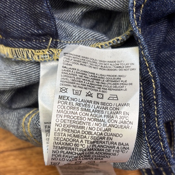 Kids Levi’s Denim Overalls 18mo dark wash adjustable buttons - Picture 8 of 8